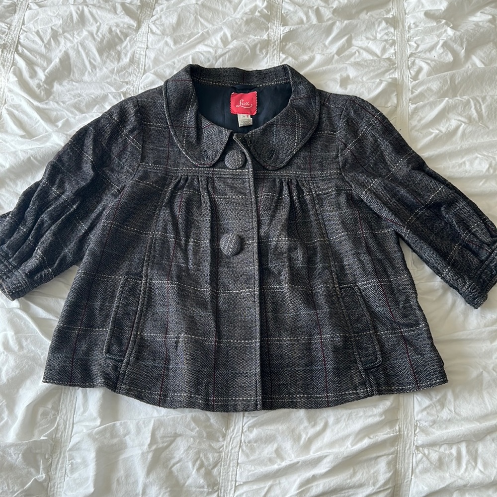 Grey crop jacket